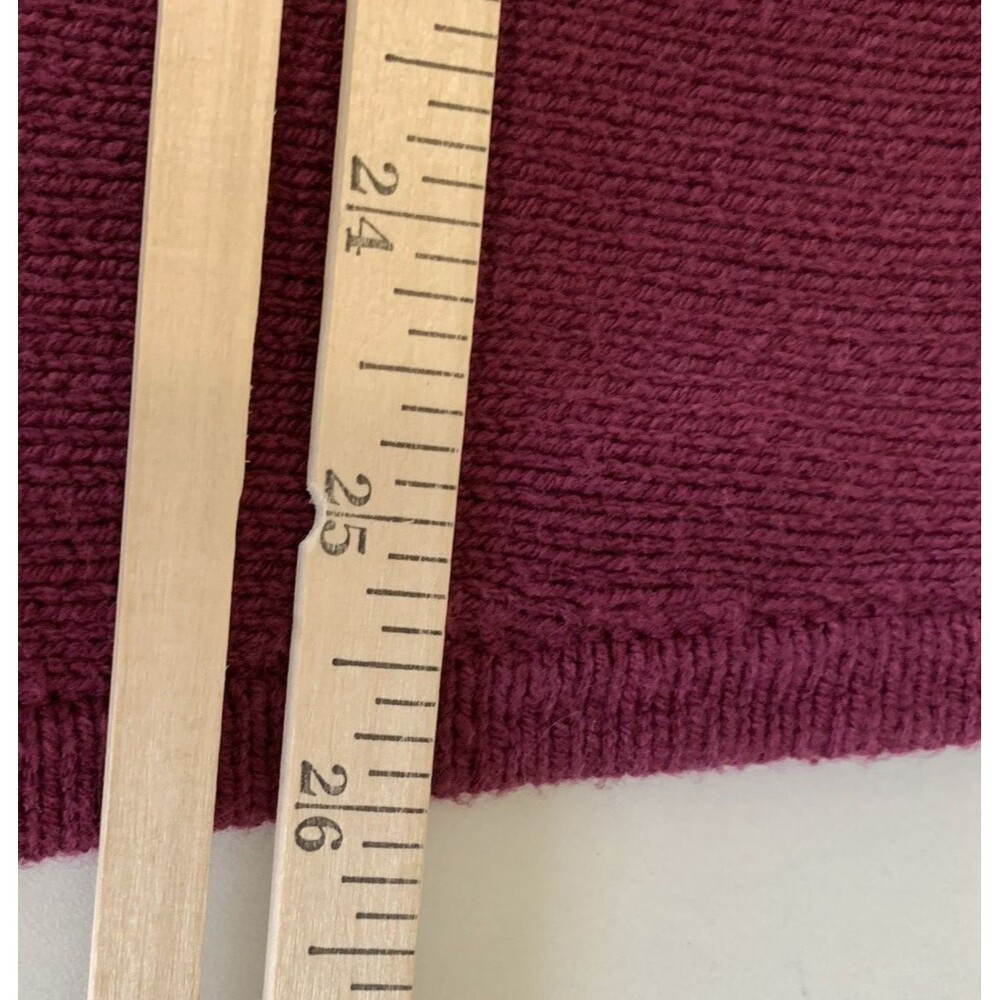 Signature Weekend Cowl Collar Cardigan Womens 1X Purple Cotton Blend - Picture 3 of 7
